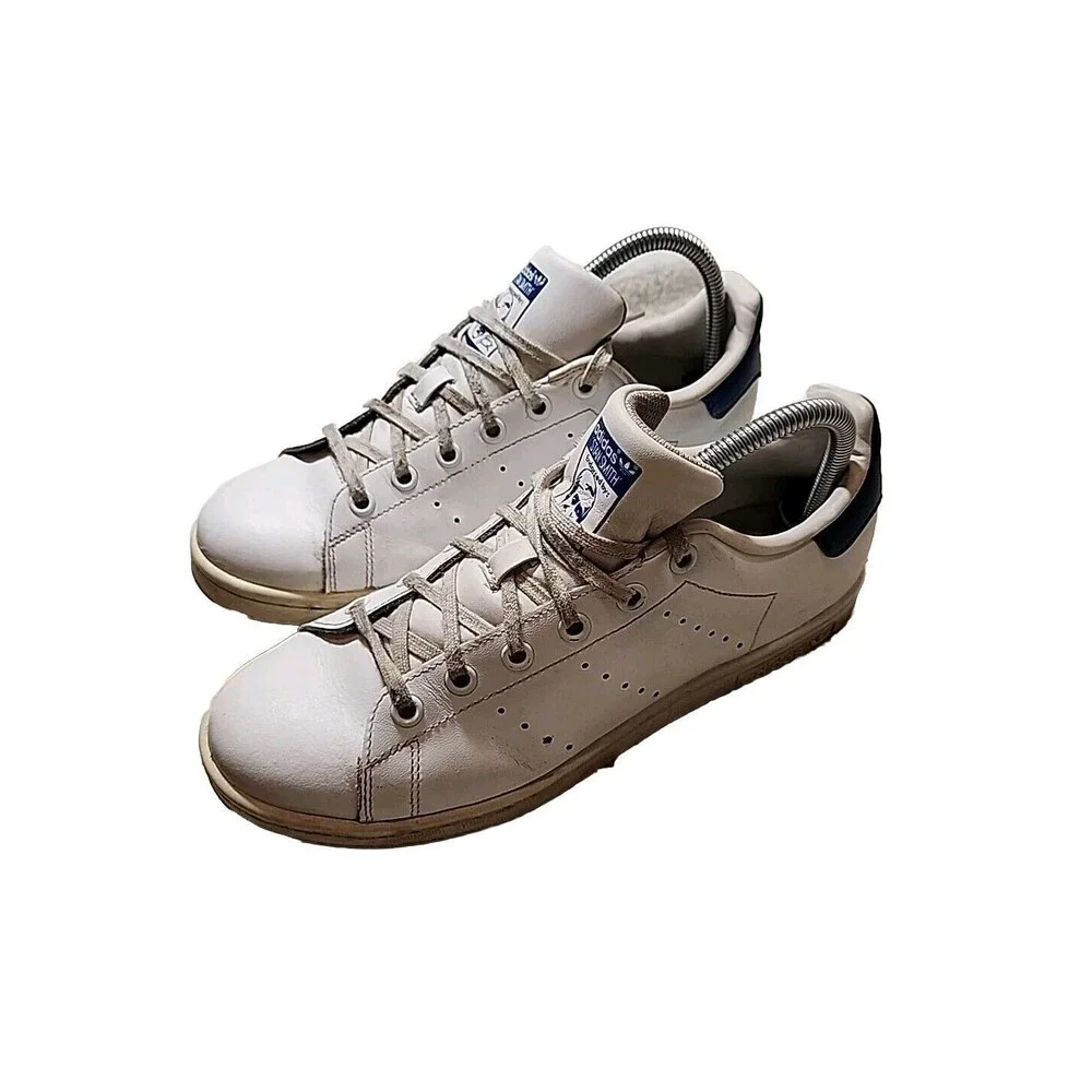 Adidas‎ Stan Smith Sneakers Shoes White Blue Pro Model S74778 Mens 7 Womens 8
